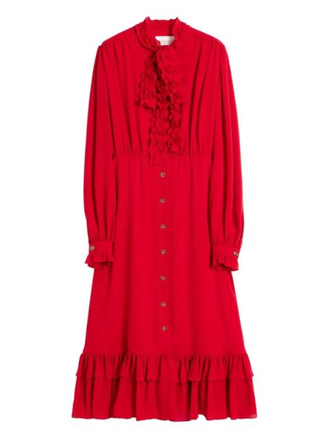 Valentino Garavani georgette midi dress - Red - zdjęcie produktu nr 1