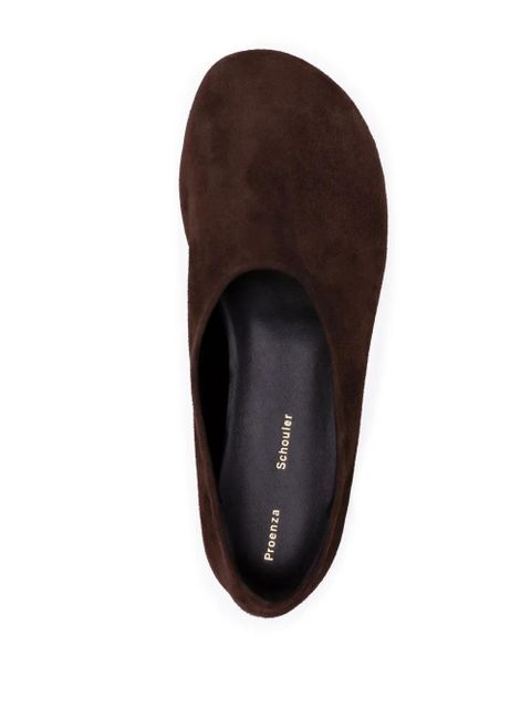 Proenza Schouler Glove suede slippers - Brown
