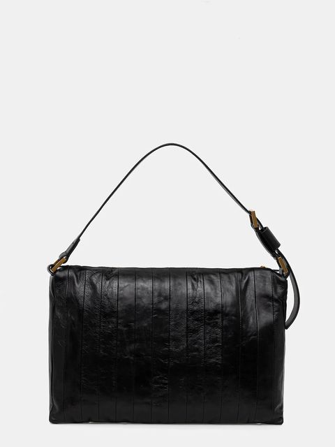 AllSaints torebka skórzana kolor czarny W561XD