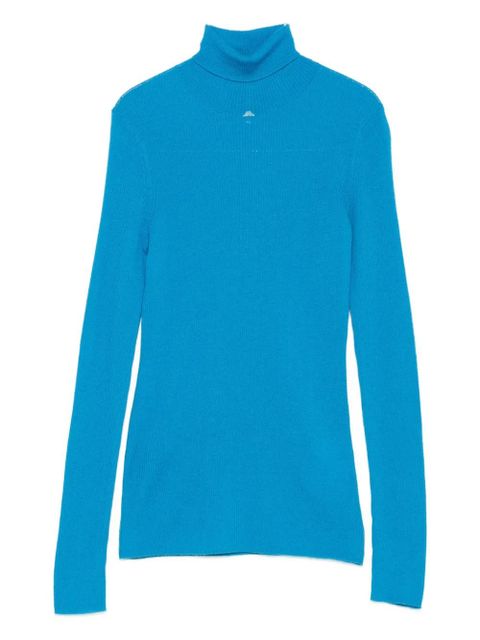 Maje roll-neck ribbed top - Blue