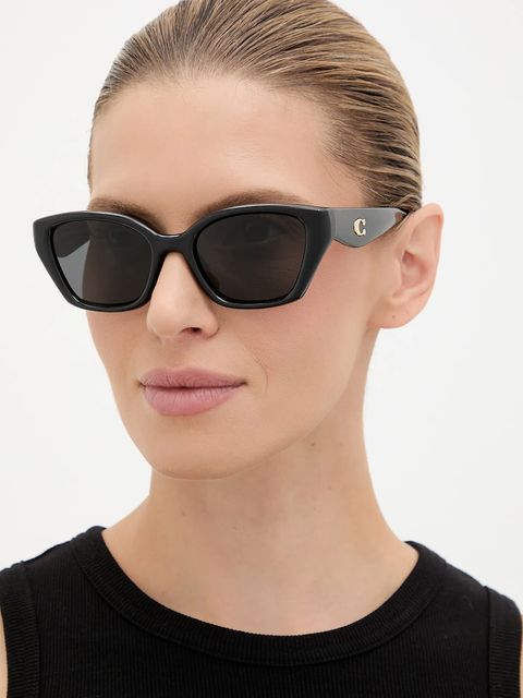 Coach okulary przeciwsłoneczne damskie kolor czarny 0HC8434U