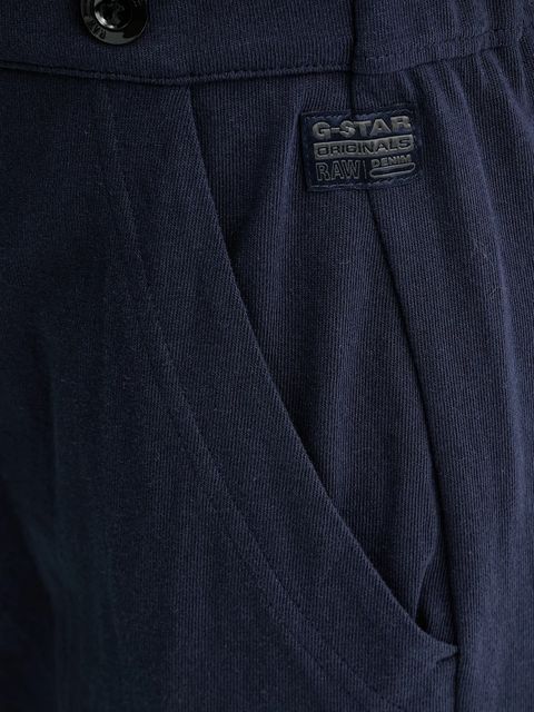 G-Star kombinezon bawełniany kolor granatowy bawełniany z kołnierzykiemm D26093-C336