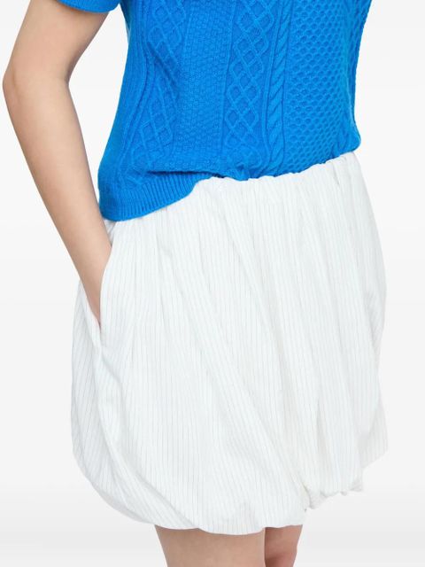 JW Anderson pinstripe balloon mini skirt - White - zdjęcie produktu nr 2
