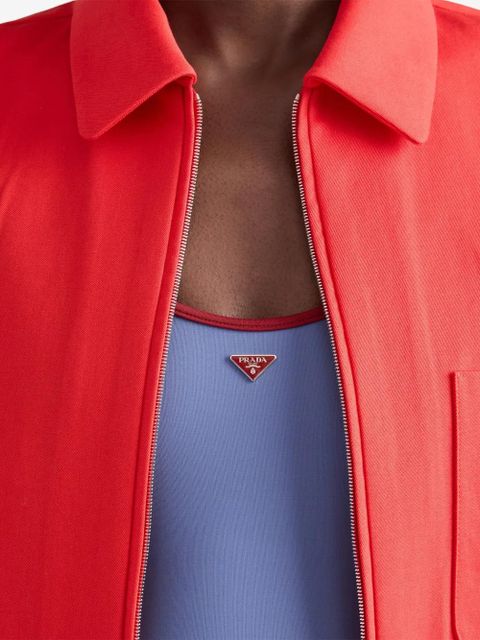 Prada jersey one-piece swimsuit - Blue