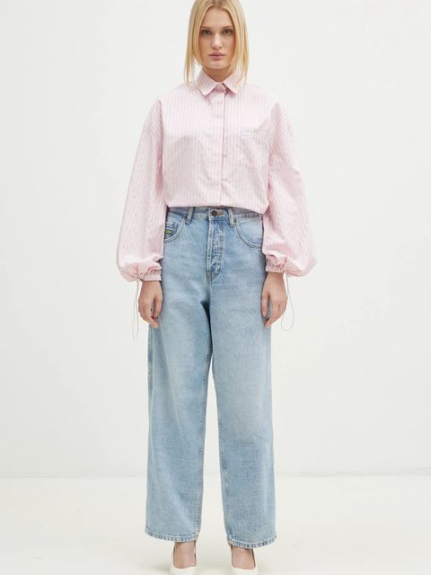 Fiorucci koszula bawełniana Elasticated Balloon Sleeve