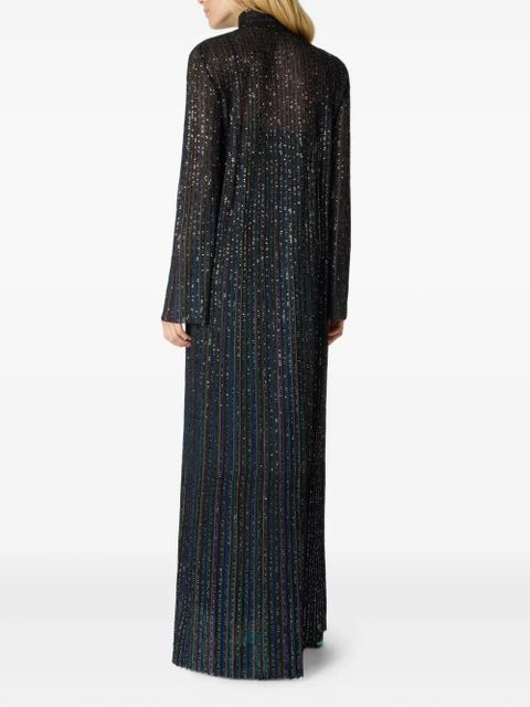 Missoni sequin-embellishment high-neck maxi dress - Blue - zdjęcie produktu nr 2