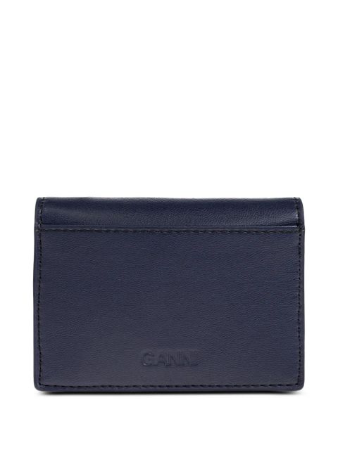 GANNI teddy appliqué-logo wallet - Blue - zdjęcie produktu nr 2