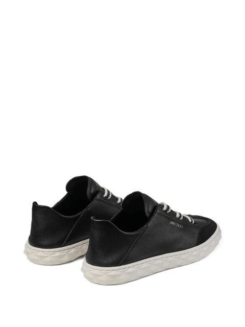 Jimmy Choo Diamond leather lace-up sneakers - Black