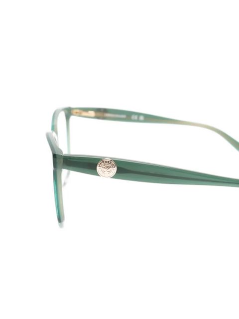 Longchamp logo-plaque cat-eye glasses - Green - zdjęcie produktu nr 2