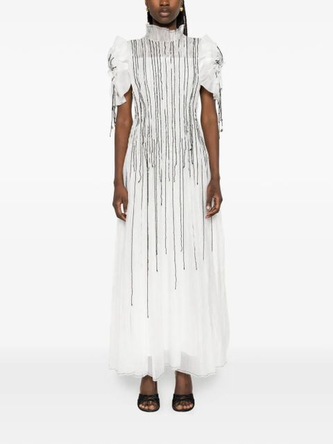 Aje Clara embellished maxi dress - White