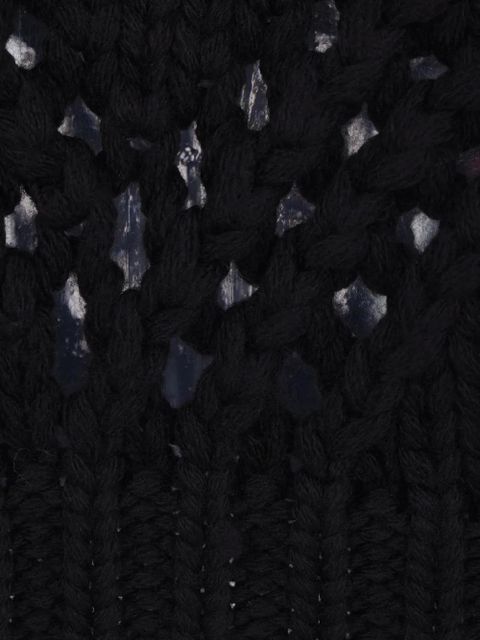 Jil Sander geometric-pattern sweater - Black