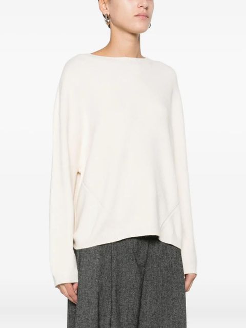 SOLOTRE round-neck sweater - White