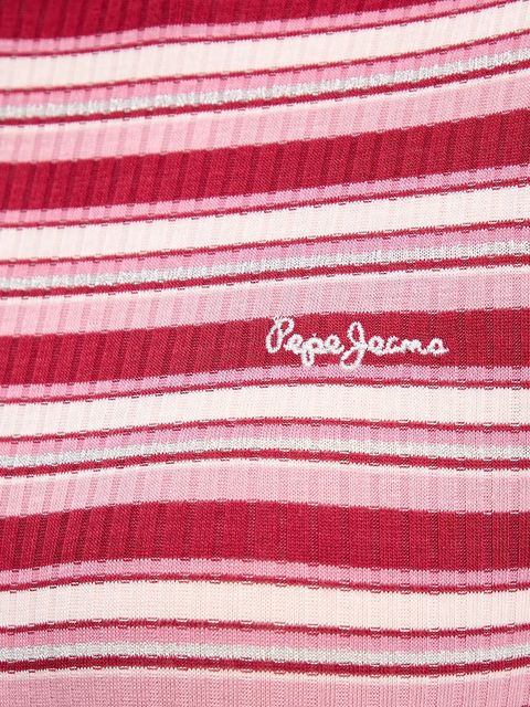 Pepe Jeans longsleeve damski kolor różowy z golfem PL5000039