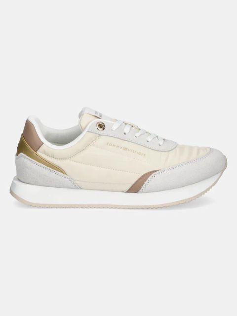 Tommy Hilfiger sneakersy ESSENTIAL RUNNER kolor beżowy FW0FW08332