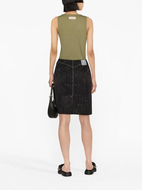 Marine Serre crescent-moon pendant skirt - Black - zdjęcie produktu nr 2