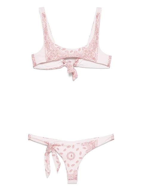 The Attico paisley-print bikini - Pink - zdjęcie produktu nr 2