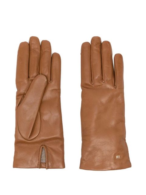 Max Mara leather gloves - Brown - zdjęcie produktu nr 1