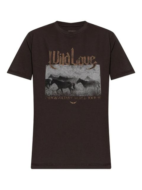 Zadig&Voltaire graphic-print T-shirt - Brown - zdjęcie produktu nr 1