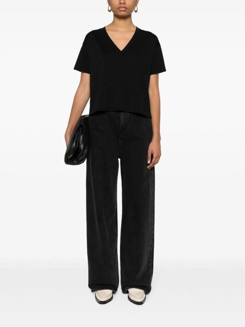 LouLou de Saison V-neck T-shirt - Black