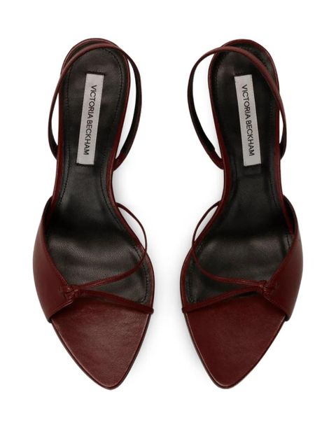 Victoria Beckham 75mm Harlow slingback stiletto sandals - Red - zdjęcie produktu nr 2