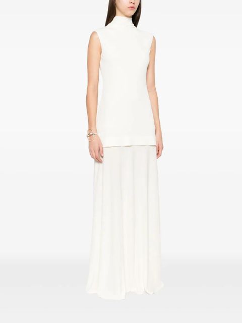 Jil Sander crepe maxi dress - Neutrals