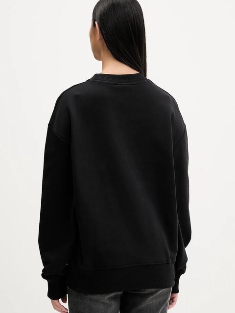 Karl Lagerfeld Jeans bluza bawełniana damska kolor czarny z nadrukiem B1W20049