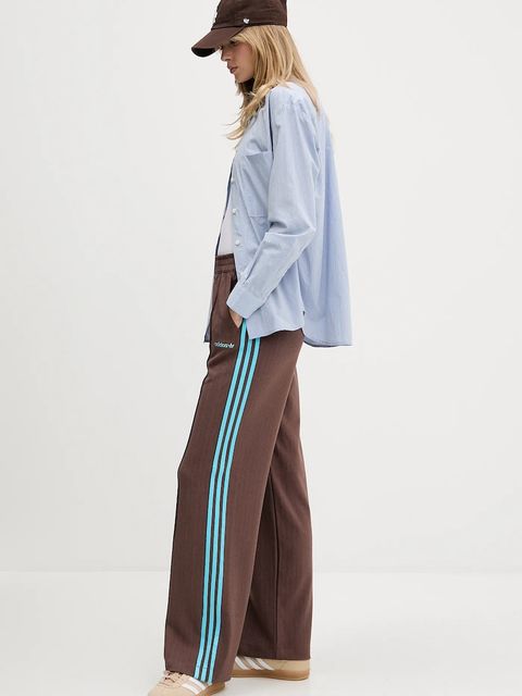 adidas Originals spodnie dresowe Tailored Pants kolor brązowy wzorzyste JX5308 - zdjęcie produktu nr 2