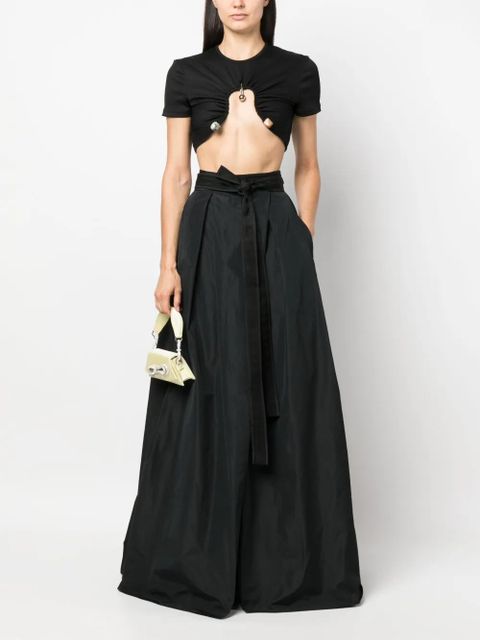 PINKO Nocepesca pleated maxi skirt - Black - zdjęcie produktu nr 2