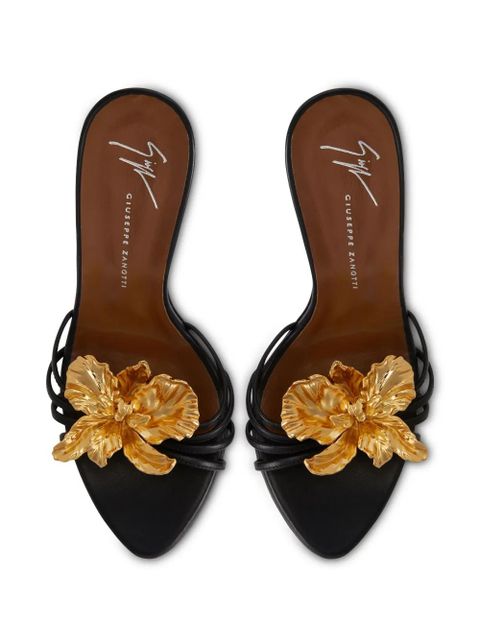 Giuseppe Zanotti 105mm Orchid Mule sandals - Black