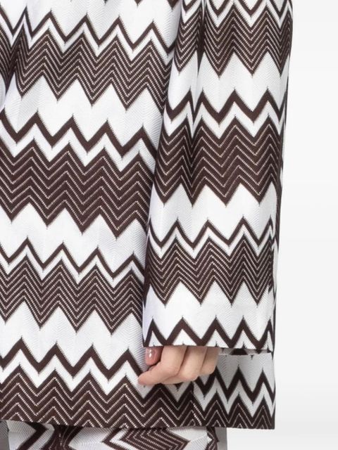 Missoni chevron-pattern blazer - White - zdjęcie produktu nr 2