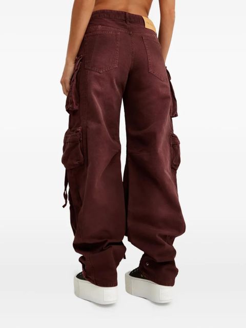 The Attico Fern cargo jeans - Red
