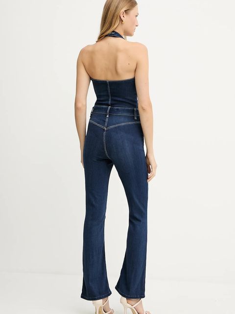 Guess kombinezon jeansowy BETSY kolor granatowy W5YD57 D0782