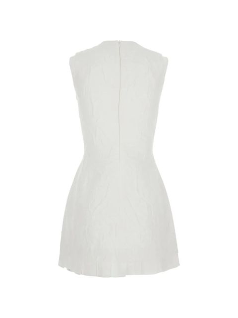 SHUSHU/TONG tie-detail sleeveless pleated mini dress - White - zdjęcie produktu nr 2