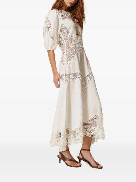TWINSET lace-detail dress - White