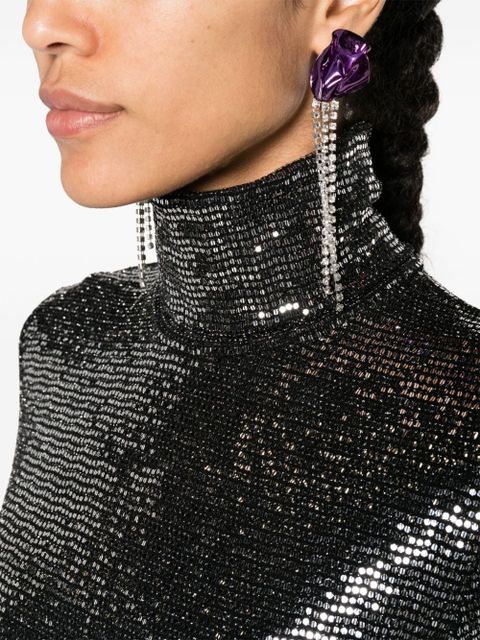 ISABEL MARANT Joyela sequined top - Black - zdjęcie produktu nr 2