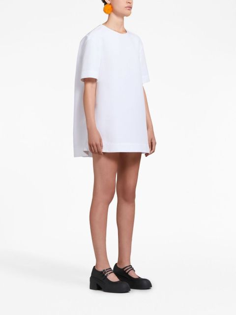Marni short-sleeve cotton minidress - White