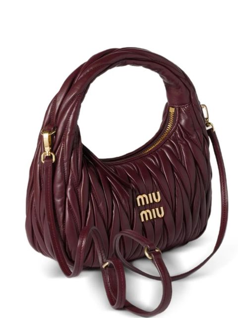 Miu Miu Wander matelassé shoulder bag - Red - zdjęcie produktu nr 1