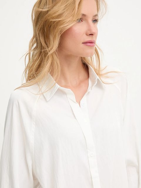 Answear.LAB koszula damska kolor biały relaxed z kołnierzykiem klasycznym
