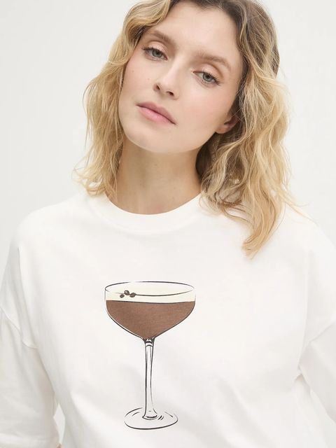 Never Fully Dressed t-shirt bawełniany damski kolor biały NFDTO1928 - zdjęcie produktu nr 2