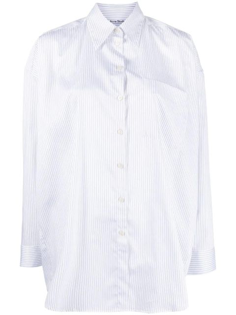 Acne Studios striped pocket shirt - White - zdjęcie produktu nr 1