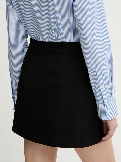 Tommy Hilfiger spódnica kolor czarny mini rozkloszowana WW0WW47788