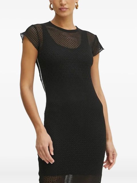 PINKO mesh midi dress - Black