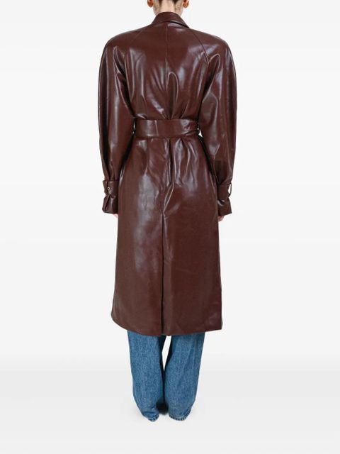 Rowen Rose double-breasted belted coat - Brown