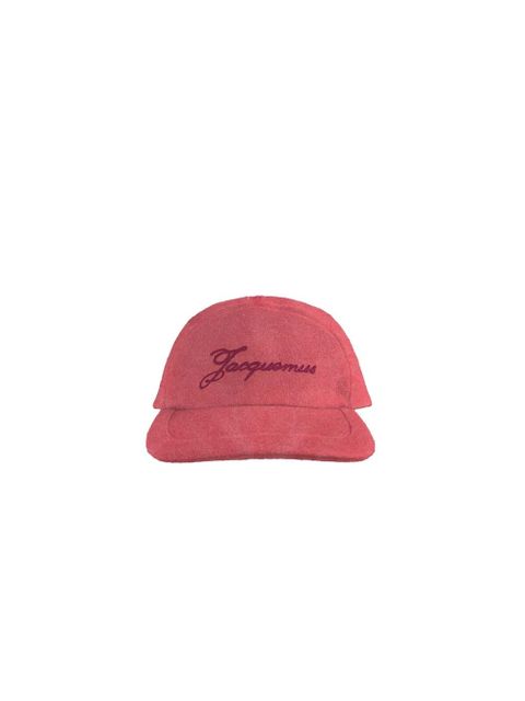 Jacquemus La Casquette logo-embroidery baseball cap - Red - zdjęcie produktu nr 2
