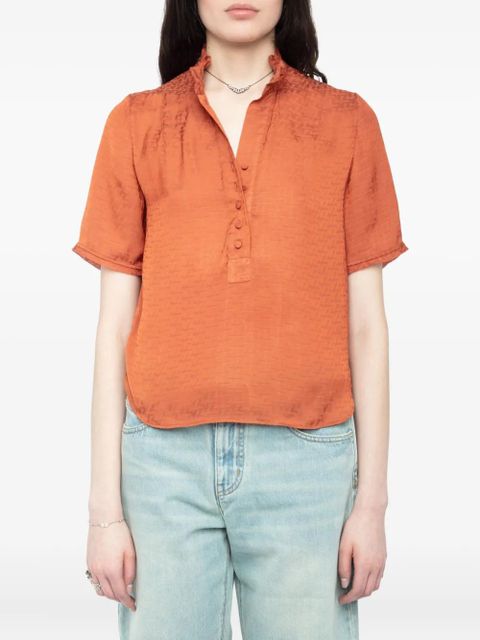 Zadig&Voltaire Topher satin blouse - Orange