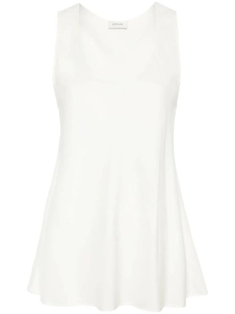 LEMAIRE scoop-neck satin tank top - White - zdjęcie produktu nr 1