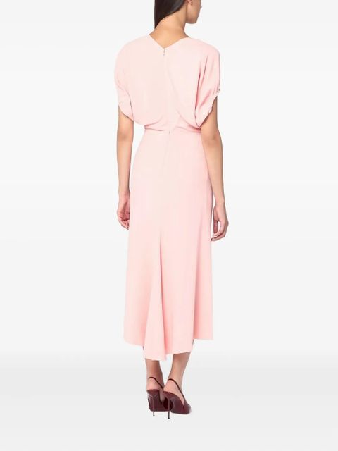 Victoria Beckham V-neck midi dress - Pink