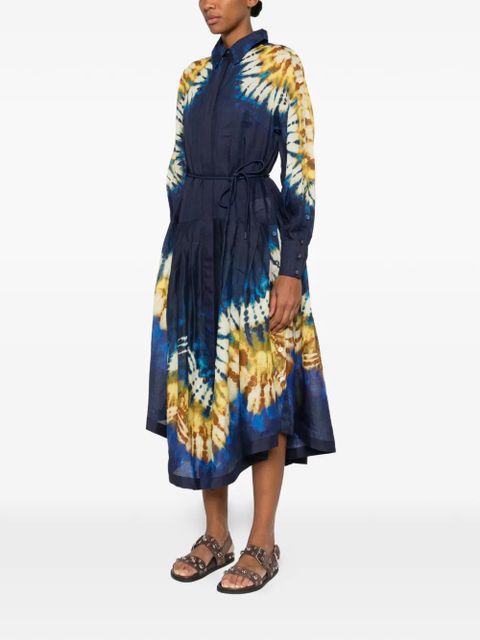 ALEMAIS tie-dye tie maxi dress - Blue - zdjęcie produktu nr 1