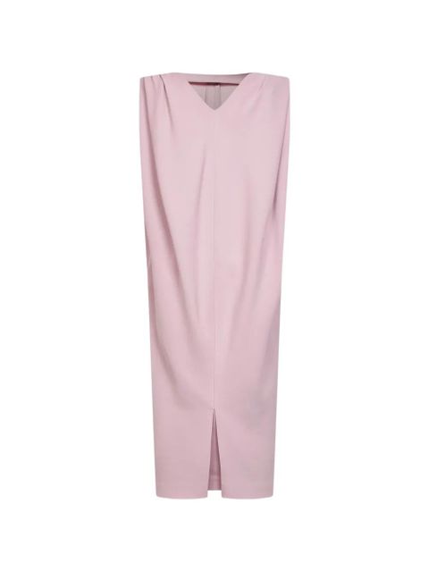 Balenciaga pleat-details midi dress - Pink - zdjęcie produktu nr 1