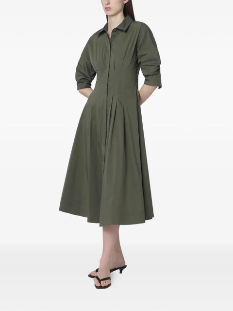 Simkhai Jazz button-closure midi shirt dress - Green - zdjęcie produktu nr 2